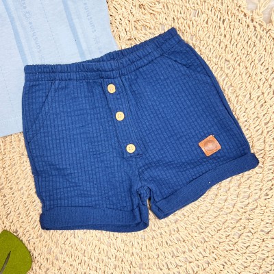 Conj. Camiseta Sunshine e Bermuda - Azul Claro e Marinho